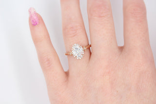 Vintage oval moissanite engagement rings