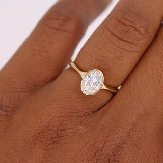 Unique moissanite engagement rings