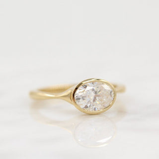 Vintage-inspired cushion cut moissanite engagement rings with diamond accents