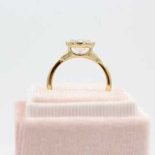 Moissanite halo engagement rings under $1000