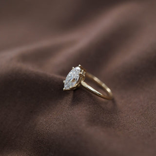 1.50CT Marquise Solitaire Moissanite Diamond Engagement Ring