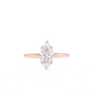 1.50CT Marquise Solitaire Moissanite Diamond Engagement Ring