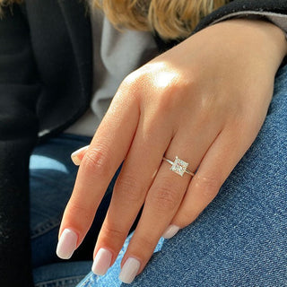 marquise engagement ring moissanite