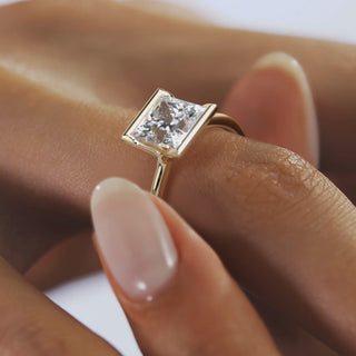 moissanite jewelry with lab-grown citrine