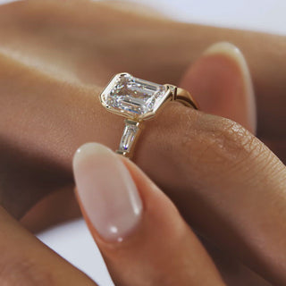 moissanite jewelry with recycled diamonds