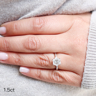 Moissanite engagement ring set for brides discounts