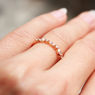 Moissanite engagement rings with minimalist unique gemstone
