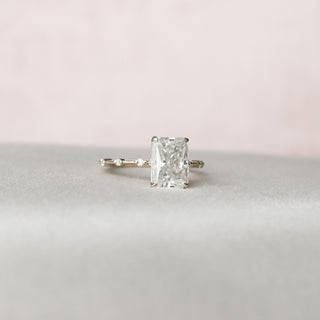 Rose gold moissanite engagement rings