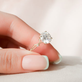Moissanite engagement rings with warranty