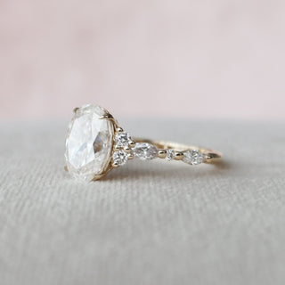 Moissanite engagement rings with warranty