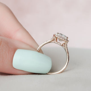 Lab-created gemstone rings