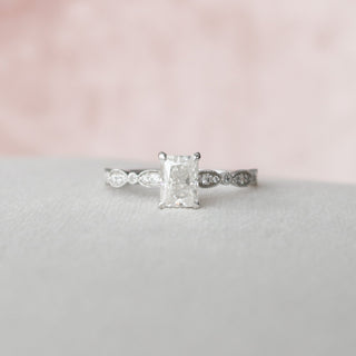 Lab-created gemstone engagement rings