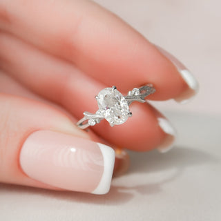 Princess cut gemstone engagement ring