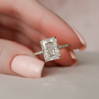 Moissanite diamond solitaire journey ring discounts online