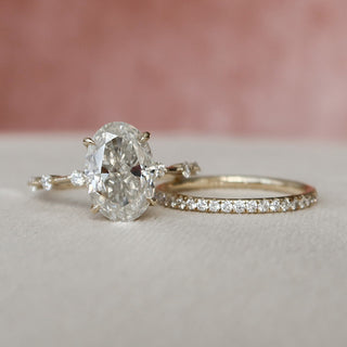Personalized moissanite engagement rings
