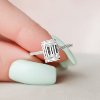 moissanite engagement ring styling