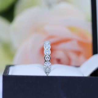 Moissanite promise rings