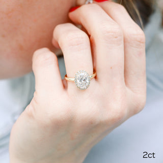 Moissanite diamond cocktail ring