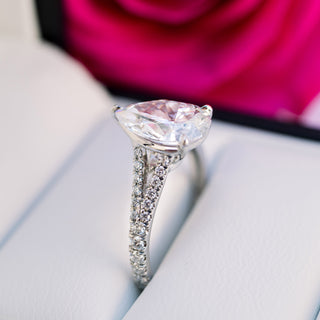 Moissanite diamond bridal ring set