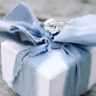 Moissanite wedding ring set for brides on sale