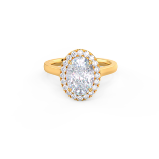 Moissanite diamond promise ring