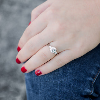 Best moissanite wedding rings for brides clearance