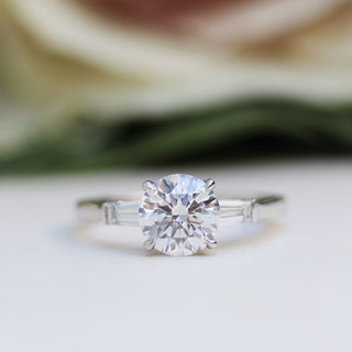 Moissanite engagement ring set for brides sale clearance online