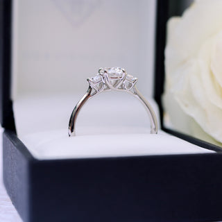 Moissanite engagement ring set for brides on sale