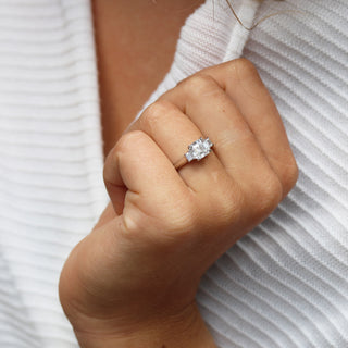 Moissanite bridal ring set for brides clearance