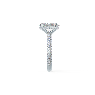 Moissanite diamond cluster hoop earrings online